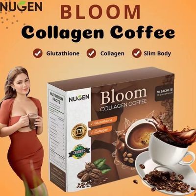 Pure Organic Bloom Slimming Coffee Powder with Collagen Natural Weight Loss Solution