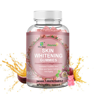 Private Label Collagen Gummies OEM Strawberry Gummy for Smooth Blemish-Free Skin
