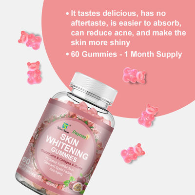 Private Label Collagen Gummies OEM Strawberry Gummy for Smooth Blemish-Free Skin