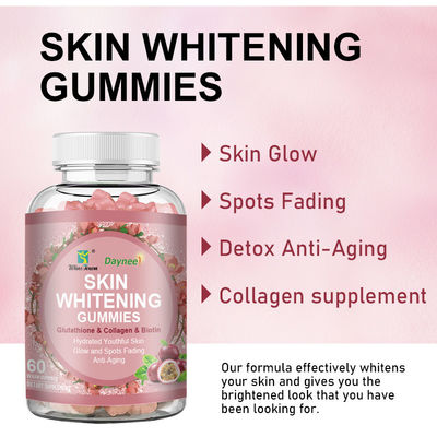 Private Label Collagen Gummies OEM Strawberry Gummy for Smooth Blemish-Free Skin