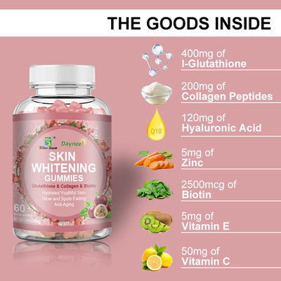 Private Label Collagen Gummies OEM Strawberry Gummy for Smooth Blemish-Free Skin