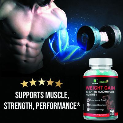 Private Label Creatine Monohydrate Gummy Candy for Weight Gain 24 Months Shelf-Life