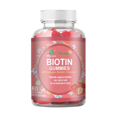 Private Label Biotin Gummies Hair Skin and Nails Vitamins Biotin Supplement Gummy Candy