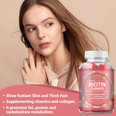 Private Label Biotin Gummies Hair Skin and Nails Vitamins Biotin Supplement Gummy Candy
