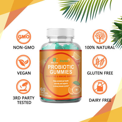 Halal Gelatin Probiotic Gummies for Immune and Digestive Support Shelf-Life 24 Months