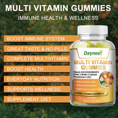 60 Gummies Multi Vitamin Private Label Health Food Supplement for BOOST IMMUNE SYSTEM