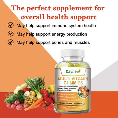 60 Gummies Multi Vitamin Private Label Health Food Supplement for BOOST IMMUNE SYSTEM