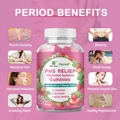 Regulate Menstruation Gummy OEM Womb Detox Yoni Gummies 3g*60 Sandwich Diamond Shape