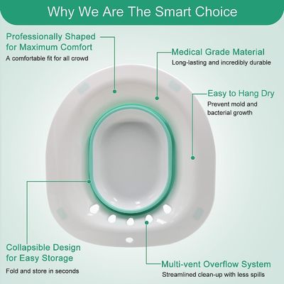 Foldable Yoni Steam Seat Sitz Bath for Feminine Hygiene Products 450g Weight
