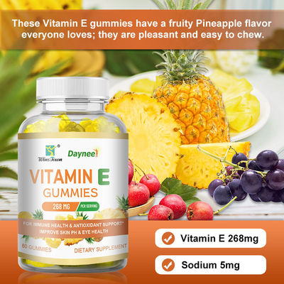 Vegan Collagen Vitamin C E Skin Whitening L-Glutathione Gummies for Brighter Skin