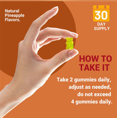 Vegan Collagen Vitamin C E Skin Whitening L-Glutathione Gummies for Brighter Skin