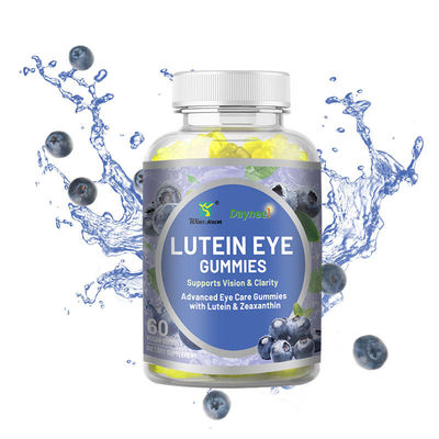 Private Label Lutein Eye Gummy Sugar-Free 60pcs for Bright Eyes Shelf-Life 24months