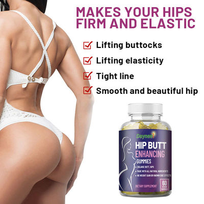 Private Label Vegan Gummy Buttock Pills for Women's Body Shaping 36 Months Shelf Life
