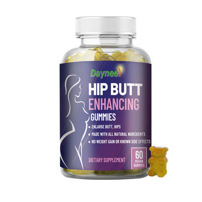 Private Label Vegan Gummy Buttock Pills for Women's Body Shaping 36 Months Shelf Life