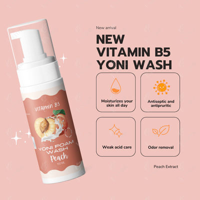 Vitamin B5 and Hyaluronic Acid Yoni Wash for Women's Hygiene N.W 60ML/150ML/250ML/OEM