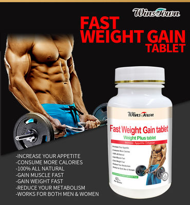 Tablet Formulated Healthy Herbal Booster Supplements for Fast Weight Gain in Men