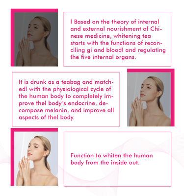 Private Label Skin Beauty Whitening Glow Tea for Men Natural Herbal Anti Aging Tea