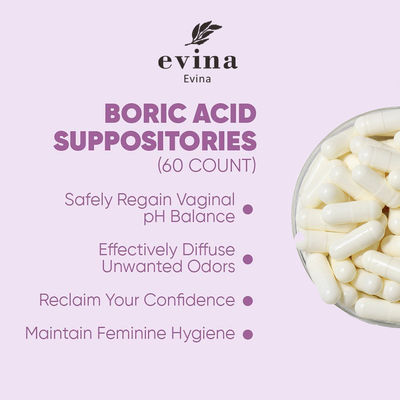 Restore Vaginal pH Balance with 600mg/pcs Yoni Pops Pills and Boric Acid Suppositories