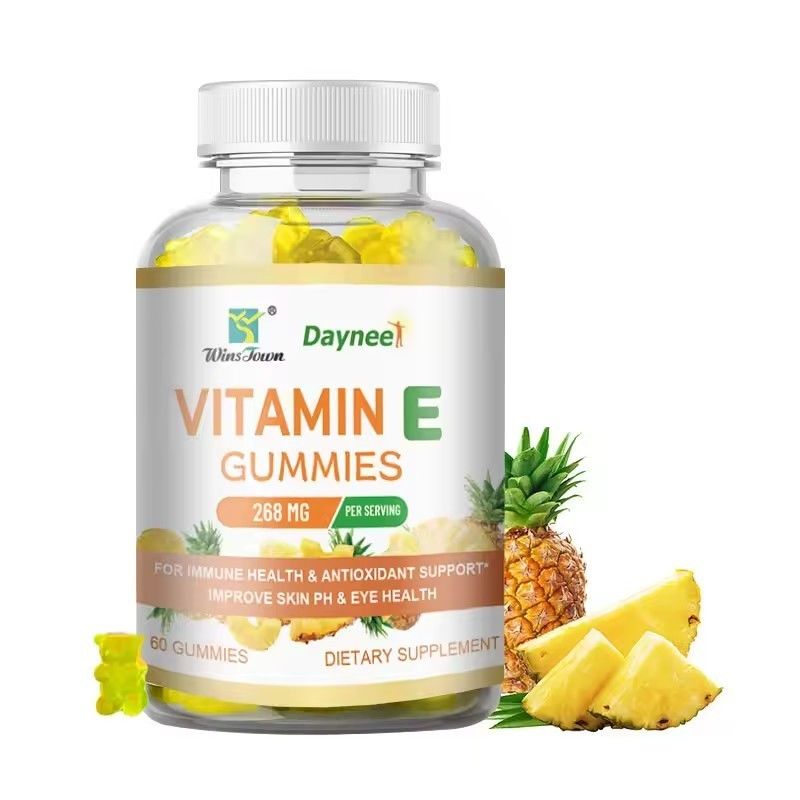 Vegan Collagen Vitamin C E Skin Whitening L-Glutathione Gummies for Brighter Skin