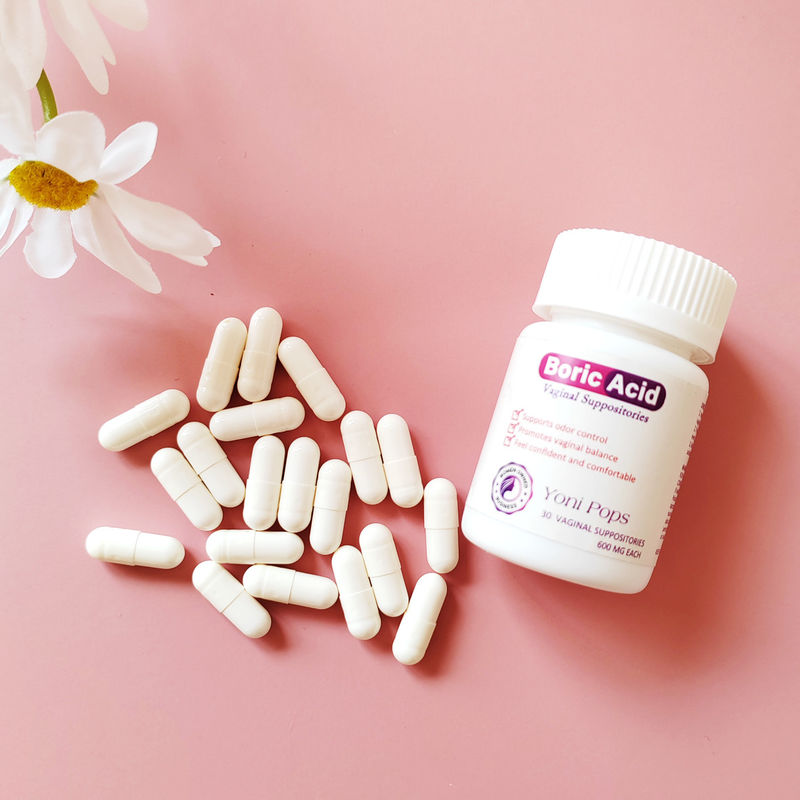 Restore Vaginal pH Balance with 600mg/pcs Yoni Pops Pills and Boric Acid Suppositories