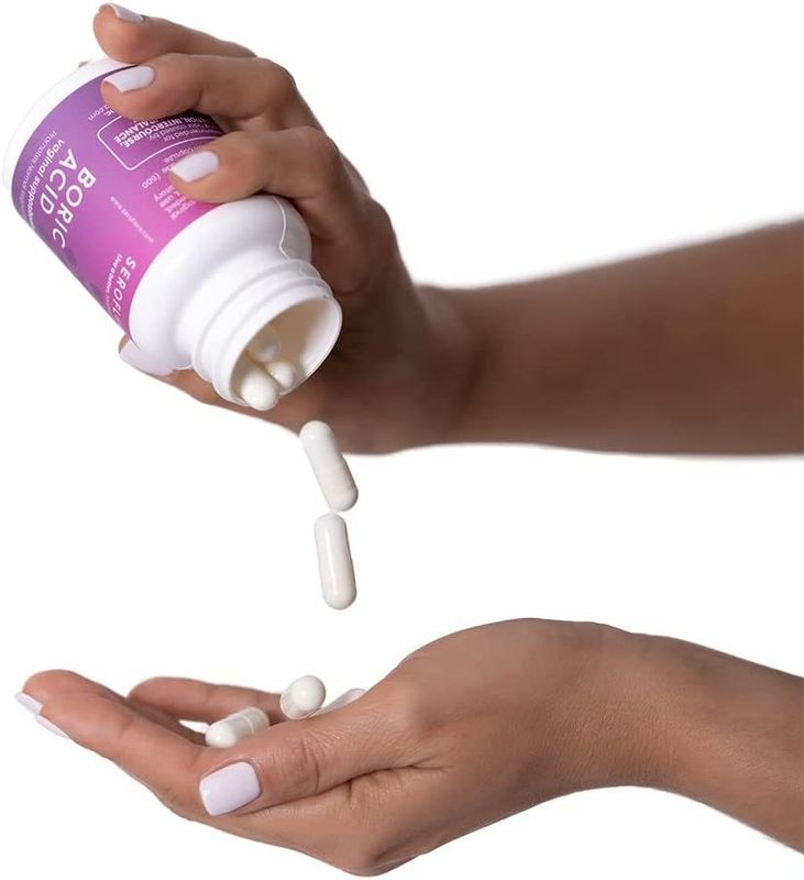 Type Vaginal Suppositories for Women Health Organic Boric Acid Cleansing Pills